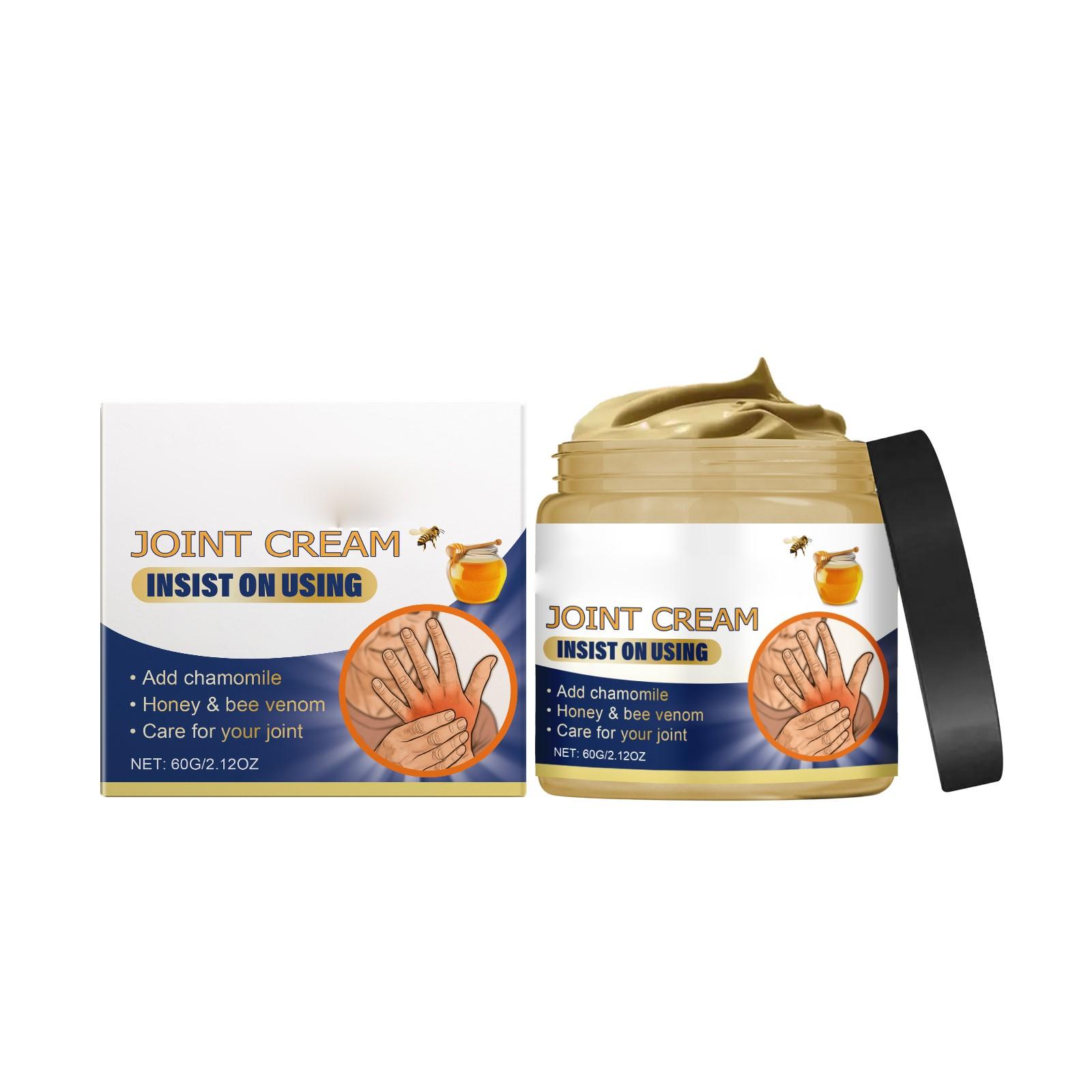 

Крем для успокоения суставов пчелиный, Успокаивающий крем, Питающий кости, Успокаивающий суставы рук и ног, Облегчающий боль в суставах и мышечный дискомфорт.