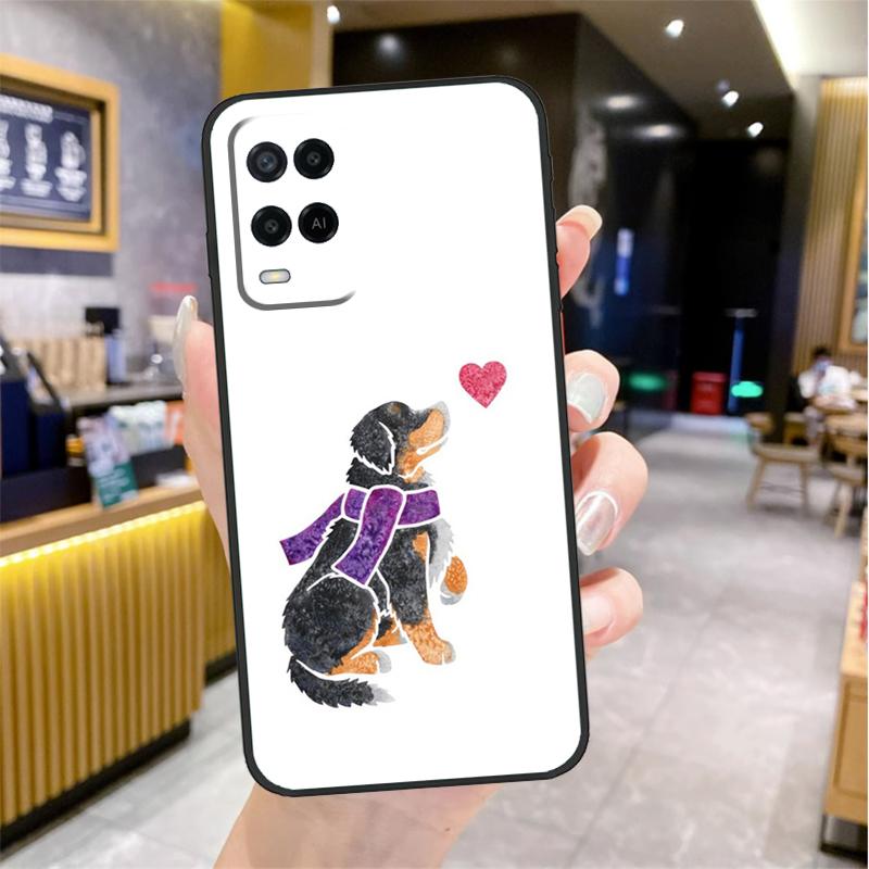 Bernese Mountain Dog Case For Oppo A98 A18 A38 A58 A78 A60 A80 A40 A96 A76 A16 A94 A74 A54 A15 A17 A57 A77 A5 Pro