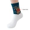 Cozy Coral Fleece Christmas Socks: Velvet Santa Half-Sided, Warm Floor Stockings for Autumn & Winter