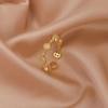 New Korean Exquisite Crystal Flower Fashion Temperament Sweet Versatile Love Opening Female Custom Jewelry
