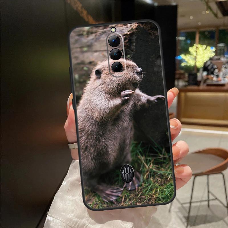 Animal Beaver Case For ZTE Nubia Red Magic 11 10 9 8 9S 8S 10S Pro Plus 6 7 6S 7S For RedMagic 10 Air Cover