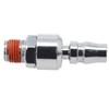 Conector rápido pneumático de ferro niquelado de 1/4 de polegada