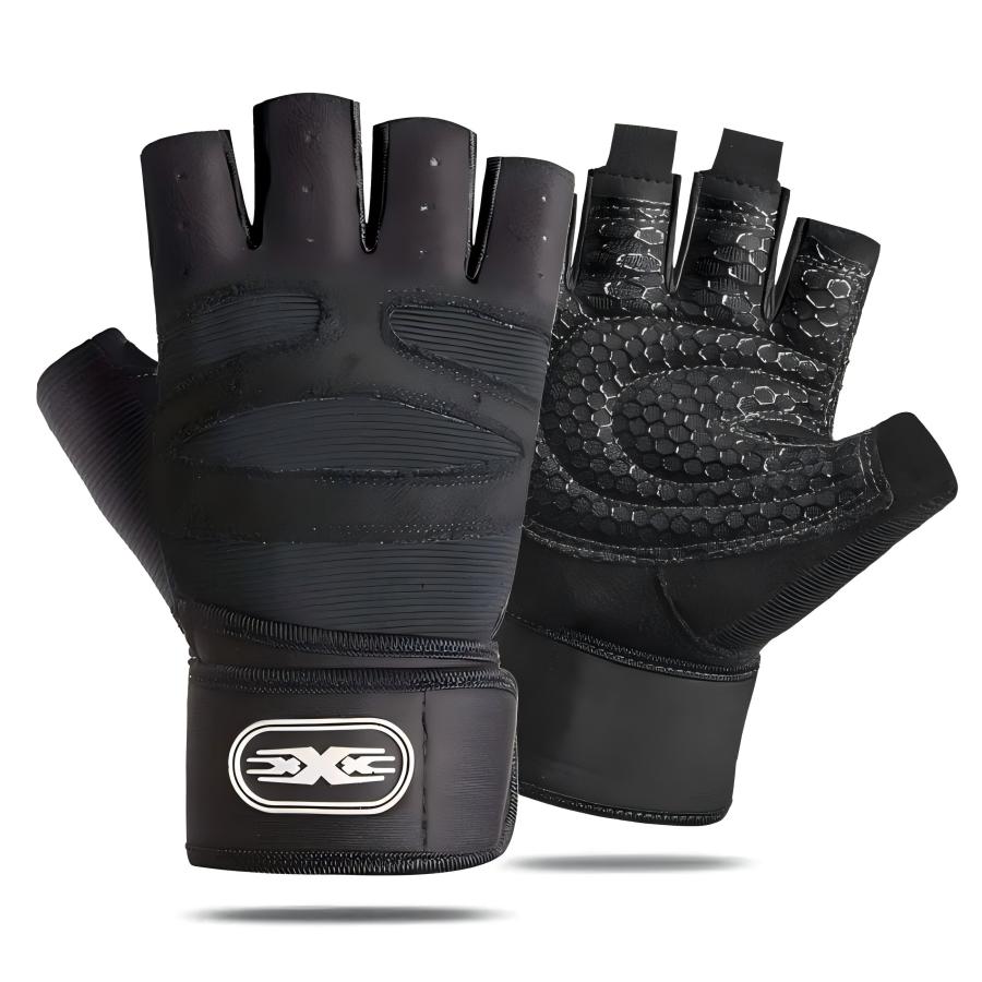 Workout Gloves For Men Women Half Finger Glove With Wrist Wrap For Sport Weight Lifting Training Bicycle Motorcyclist Gym Glove