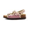 Cowhide version~ thick-soled belt buckle casual open-toed sandals, and retro one-pedal beach shoes.