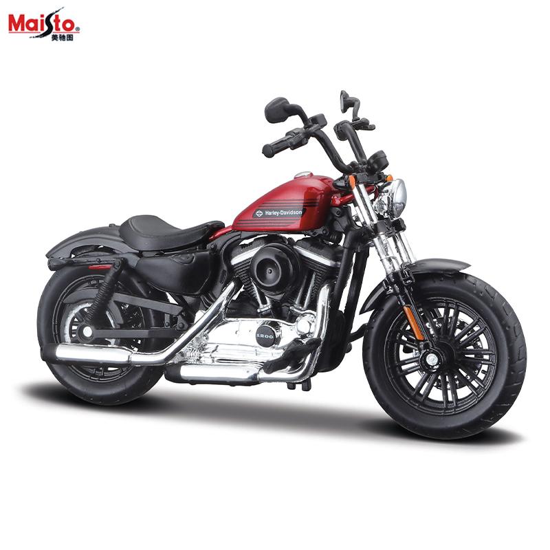 Maisto 1:18 Harley-Davidson Motorcycle 2009 FXDFSE CVO Fat Bob Alloy Motorcycle Model Toy Car Collection