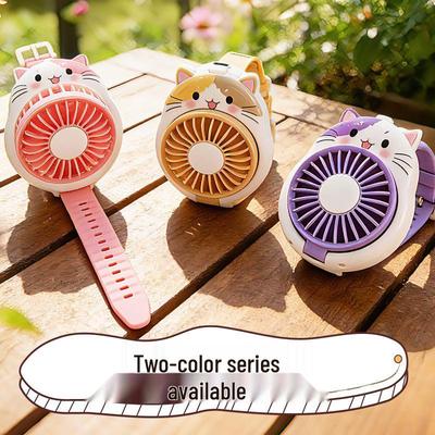 Mini USB Cartoon Cat Wrist Fan for Kids