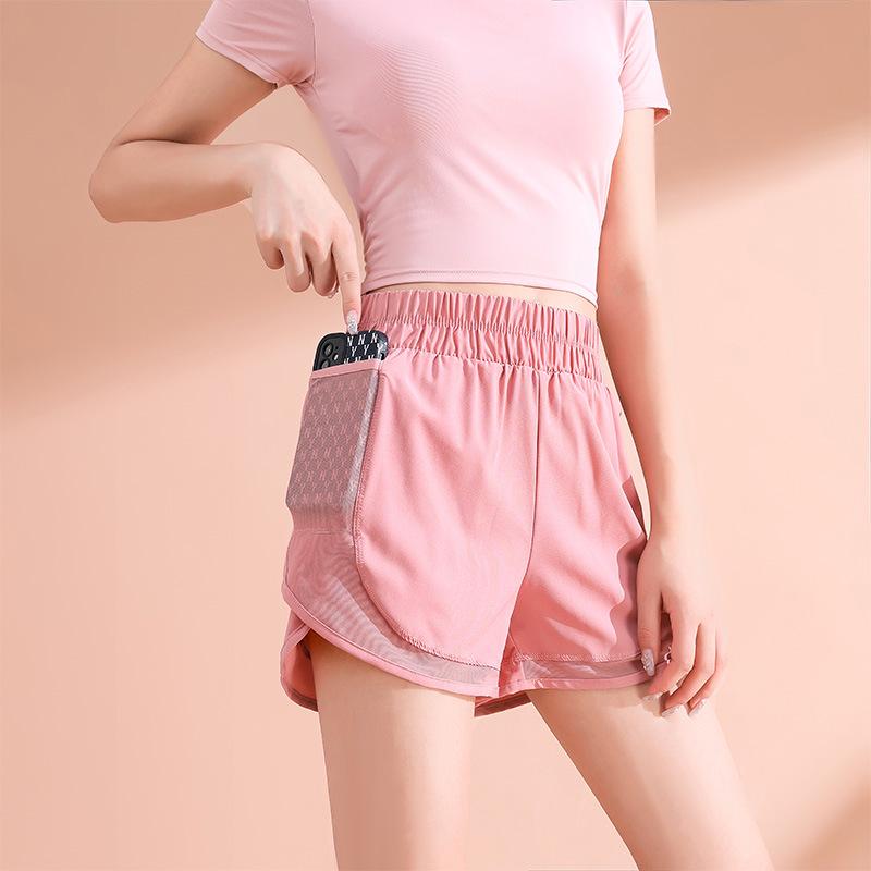 Damski Zestaw do Porannego Biegania i Jogi Szybkoschnący - Lekkie Szorty i Top z Krótkim Rękawem