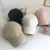 Thickened Baseball Cap Solid Color Mink Velvet Cap Casual Warm Cap  Autumn Winter