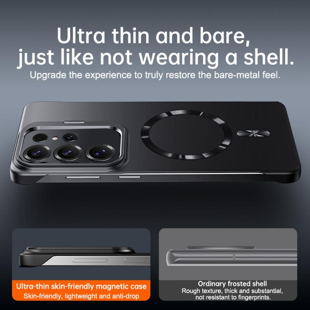 Für Samsung S25 S25+S25E S25Ultra Magnetische kabellose Ladehülle Handyhülle Halter rahmenlos Handyhülle Stoßfester Bumper Funda