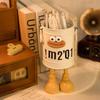 1 Pc Cartoon Pen Holder, Simple Storage Holder, For Office Storage, Desk Storage, Home Study Storage (random Letter Stickers)