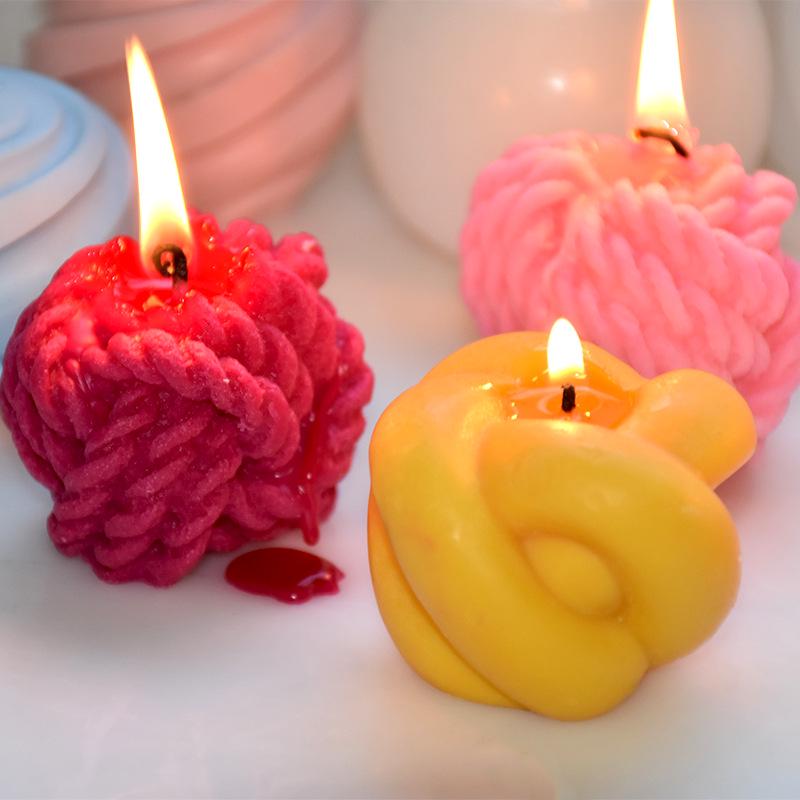 Magic Knot Yarn Ball Candle Mold: DIY Creative Silicone for Aromatherapy