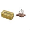 Elegant Tissue Paper Storage And Dispenser Box with Wooden Base for Bathroom Kitchen Office Home