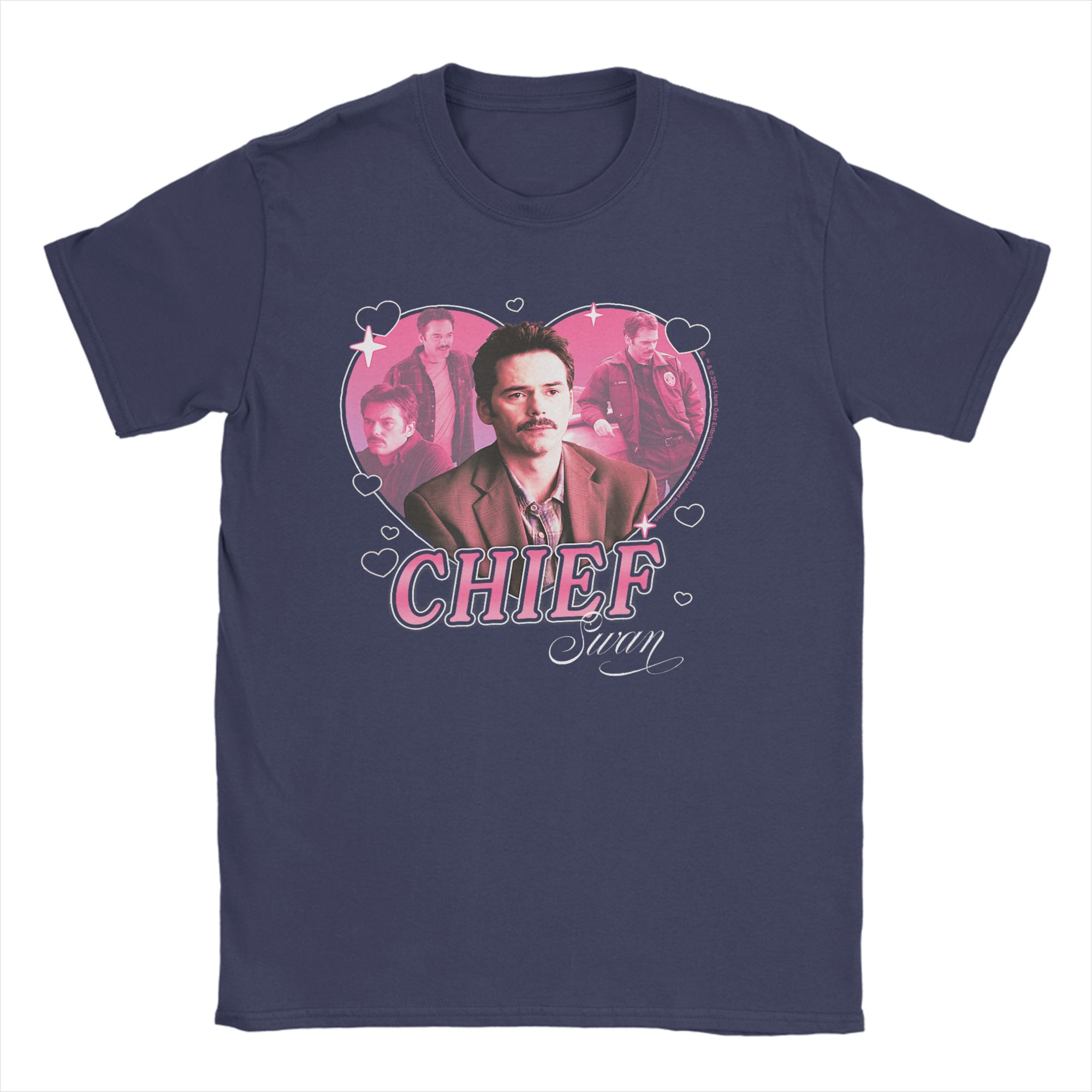 

Twilight Chief Charlie Swan Hearts Dad Crush Movie T Shirt Summer YK TShirts Cotton Harajuku Tee Shirt For Unisexs Clothes 4XL