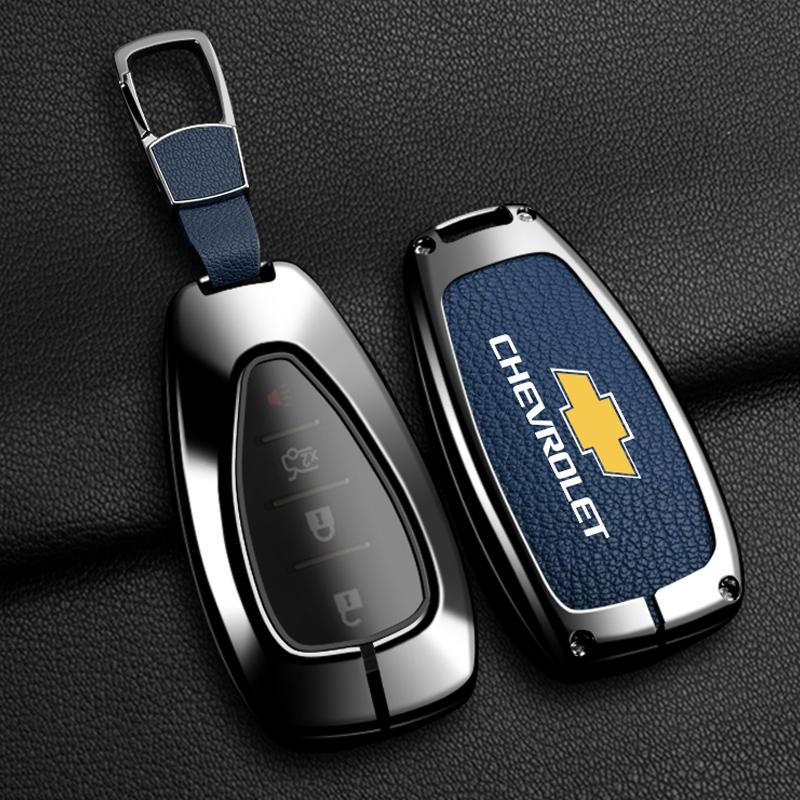 For Chevrolet Onix Equino Orlando Cruze Spark Sonic Camaro Volt Bolt Trax Malibu Blazer Traverse Seeker Alloy Car Key Case Cover