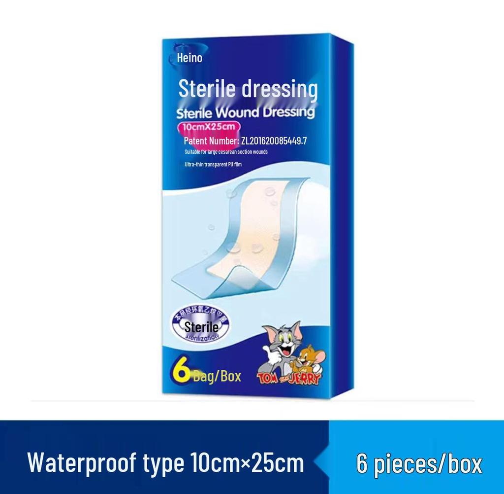 Haishi Sterile Adhesive Dressing - Large Waterproof Post-op C-section Scar Patch