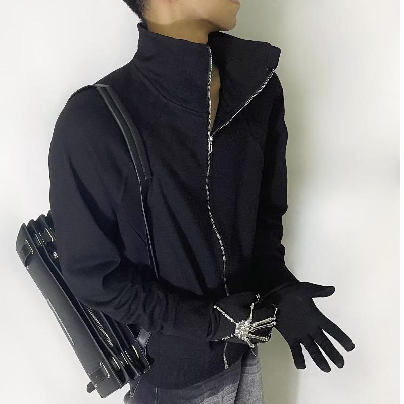 Unisex Hochwertige Reißverschluss-Strickjacke für Frühling/Herbst – Lockere Passform, Vielseitiges Oberteil