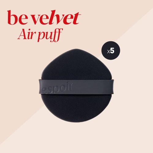 espoir BE VELVET AIR PUFF 5 pieces BE VELVET AIR PUFF Cushion Foundation Makeup Puff Makeup Sponge Drop Shape Fluffy High Adherence  Espoir Official
