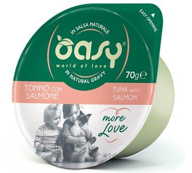 Oasy Cat | More Love | Green Cup 70G - Tuńczyk Z Łososiem 70G