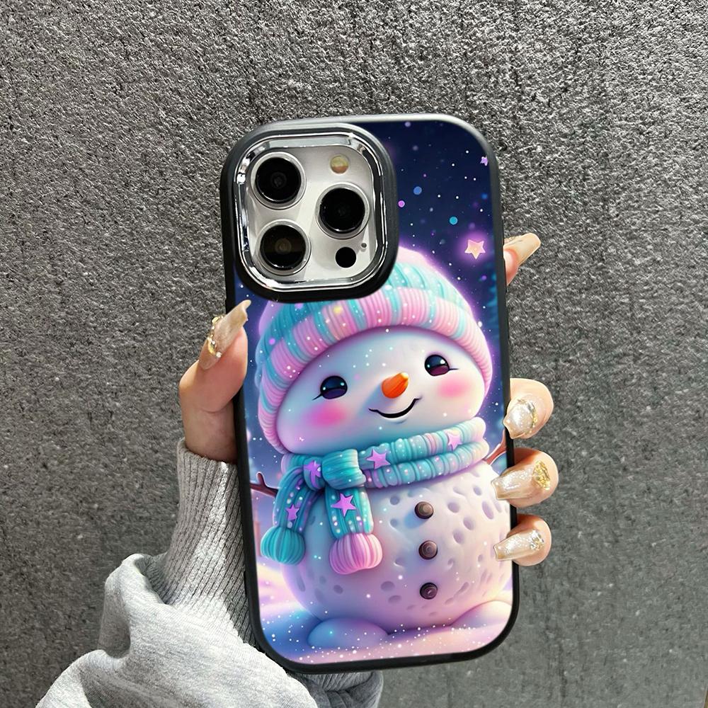 

N104 рождественские и новогодние мягкие чехлы для телефонов iPhone 16 Pro Max Xiaomi 11 Lite 5G NE Redmi 13C Note 11s рамка для покрытия камеры защитная задняя крышка for iPhone 16