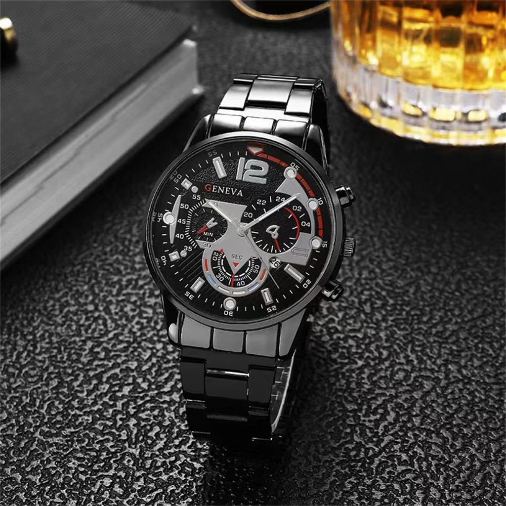 Men's  Luminous Running Alarm Clock Watch