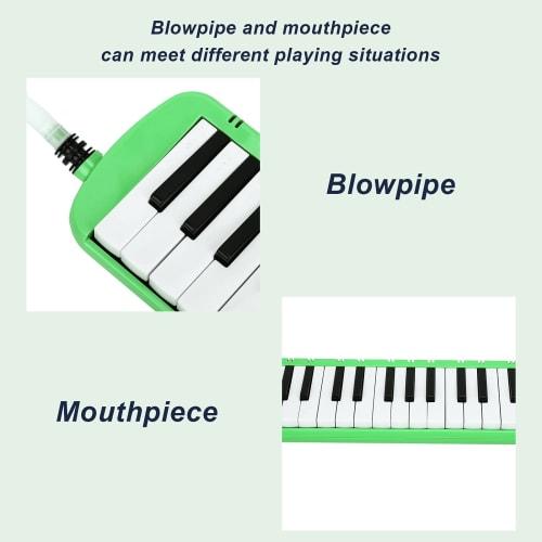 Kyoritsu 37-Key Melodica Kit for Students (Green)