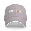 FREE FIRE LOGO BASEBALL CAP BLACK WITH FLAME DESIGN UnisexS ADJUSTABLE HAT FASHION SPORTS ACCESSORY FOR OUTDOOR ACTIVITIES