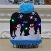 LED Light-Up Knitted Christmas Hat for Adults & Kids - Festive Party Accessory