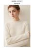 Women's Pure Cashmere Cable Knit Sweater - Autumn/Winter 2026, Half-High Neck, Loose, Slimming, Gentle Style.