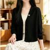 2026 Summer Ice Silk Hollow Knit Cardigan - Women's Lightweight Long/Short Sleeve Sun Protection Jacket