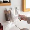 10pcs Toothpaste Storage Rack Without Perforations, Wall Mounted Bathroom Wall Mounted Multi-purpose Storage Toothpaste Clip
