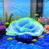 Aquarium Artificial Coral Silicone Coral Figurine Fish Tank Decor Glow-in-The-Dark Faux