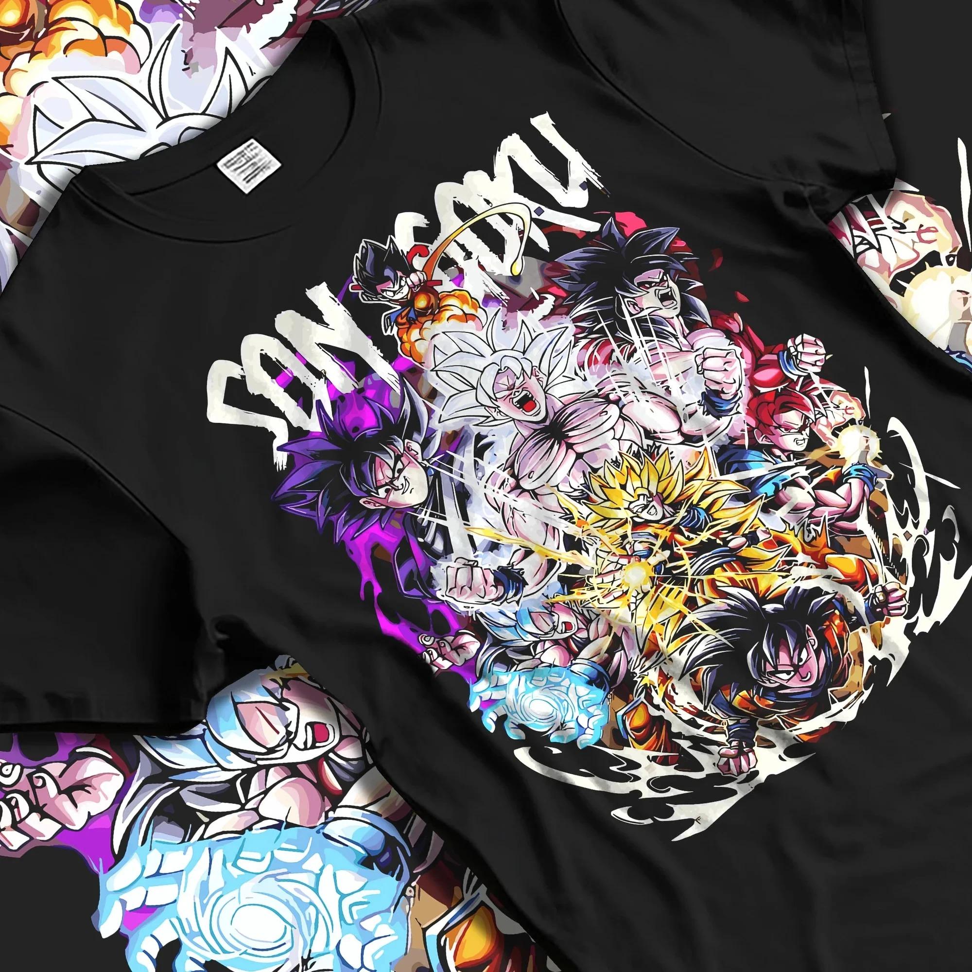 

Hot Sale Anime Dragon Ball Graphic Print T-shirt Men Women Streetwear Y2K Harajuku Fashion Summer New Tee Crewneck Cotton Loose Casual Oversized Top 4XL