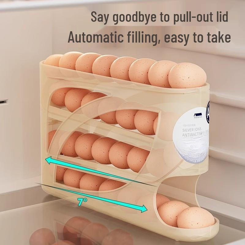 

Rolling Refrigerator Egg Dispenser