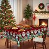 Christmas-Themed Tablecloth, High-End Home Store Tablecloth, Christmas Dwarf Print Festive Atmosphere Layout