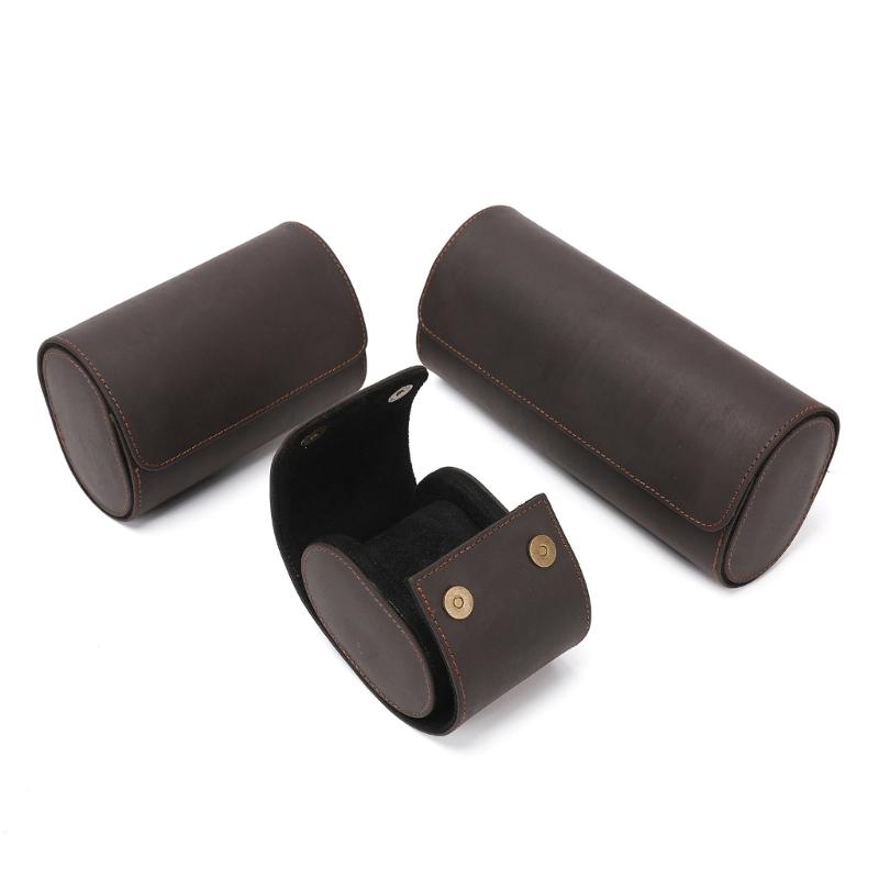 Watch Box Men Women Multifunctional 1/2/3 Grids Cowhide- Storage and Packaging Wrist Watch Boxes High Quality Gift Box