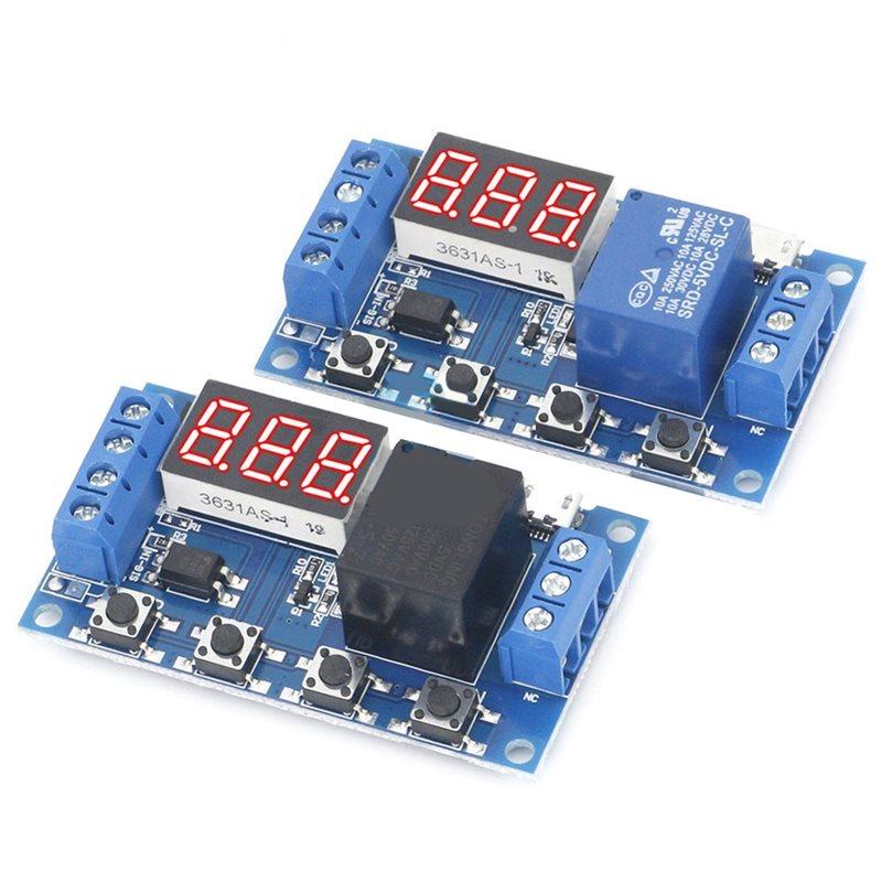 DC 6-30V Trigger Zyklus Verzögerung Timer Schalter Relais Modul Ein/Aus Mit LED Anzeige Automatisierung Automatische Verzögerungsfunktion