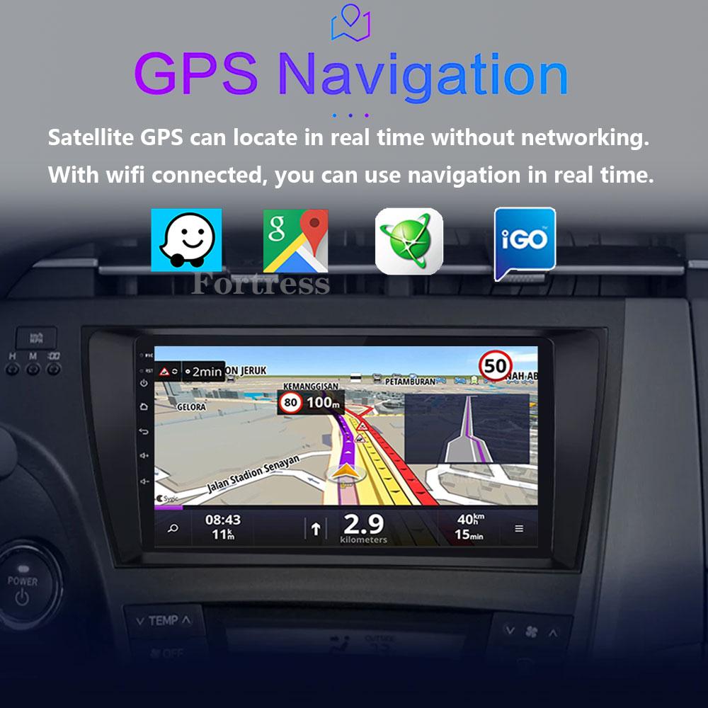 DSP 8G+128G Android 14 For Toyota Prius XW30 2009-2015 car radio multimedia video player GPS navigation stereo CarPlay