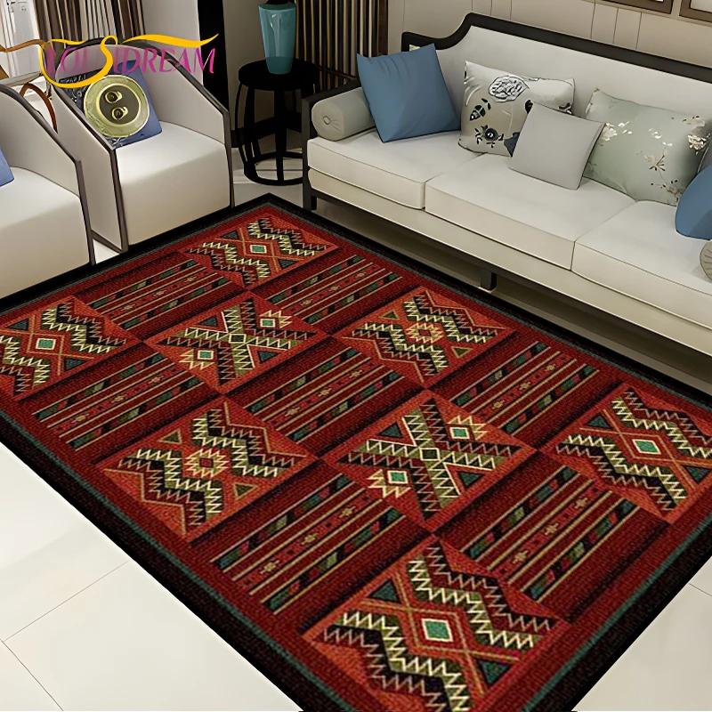 Vintage Fars Halısı Oturma Odası Yatak Odası Bohemya Türk Fas Etnik Kilimler Kaymaz Mandala Geometrik Kapı Paspası Poster Paspas