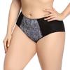 3Pcs Women's Panties Plus Size Briefs Floral Print Lace Ultra-Thin Female Underpants Xl-6Xl