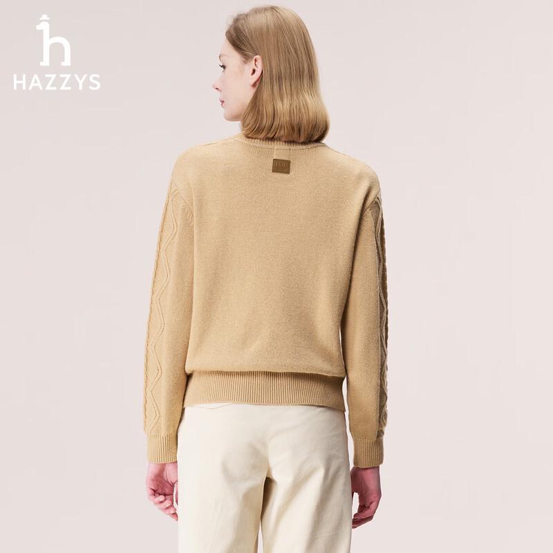 HAZZYS Women's Cable Knit Wool Blend Pullover
