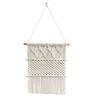 Macrame Hanging Jewelry Organizer Wall Mounted Necklace Holder Display Boho Bracelets Earrings Rings Tapestry Storage