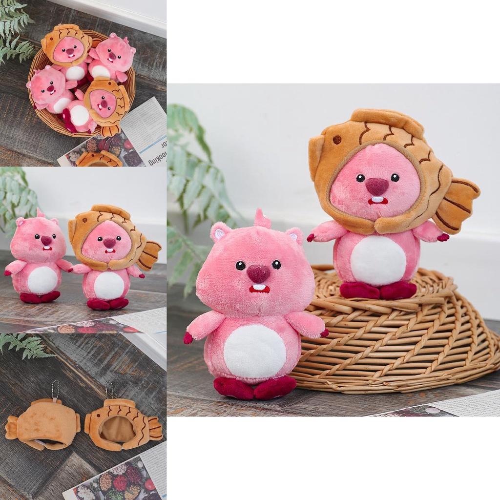Cute Beaver Plush Toy Keychain Pendant With Soft Short Plush Wholesale Hanging Decoration For Bags