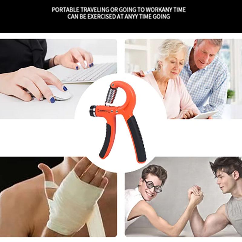 5-60Kg Adjustable R Shaped Grip Strength Spring Fitness Hand Exerciser Grip Wrist Strength Increase Spring Fitness Equipment