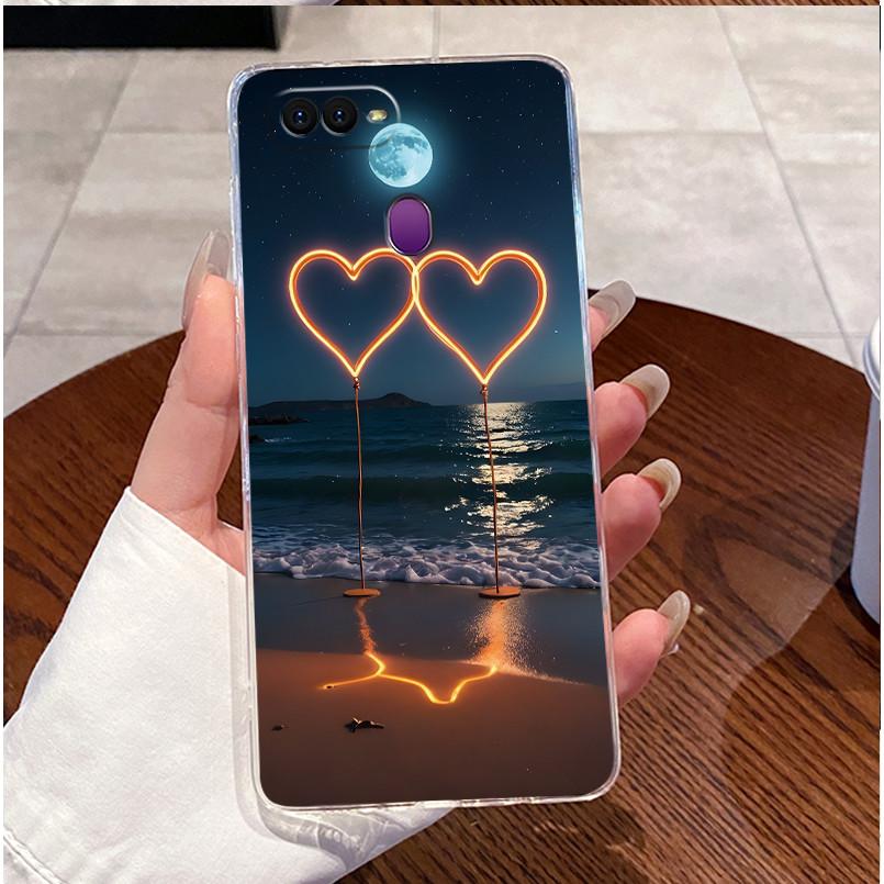 For Oppo A5s AX5s Case CPH1909 Clear Luxury Cute Love Heart Rabbit Funny Soft TPU Casing For Oppo A12 Phone Case CPH2083 CPH2077