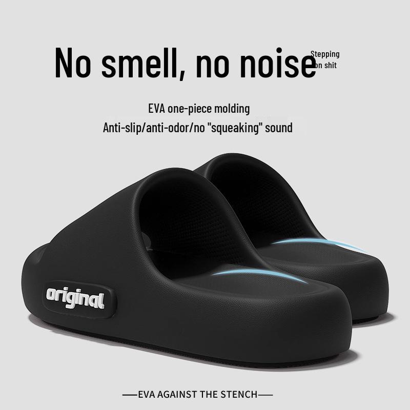 

Женские стильные летние тапочки 2025 - для дома и улицы, толстая нескользящая подошва, милый дизайн с ощущением шагни и иди Size 36-37