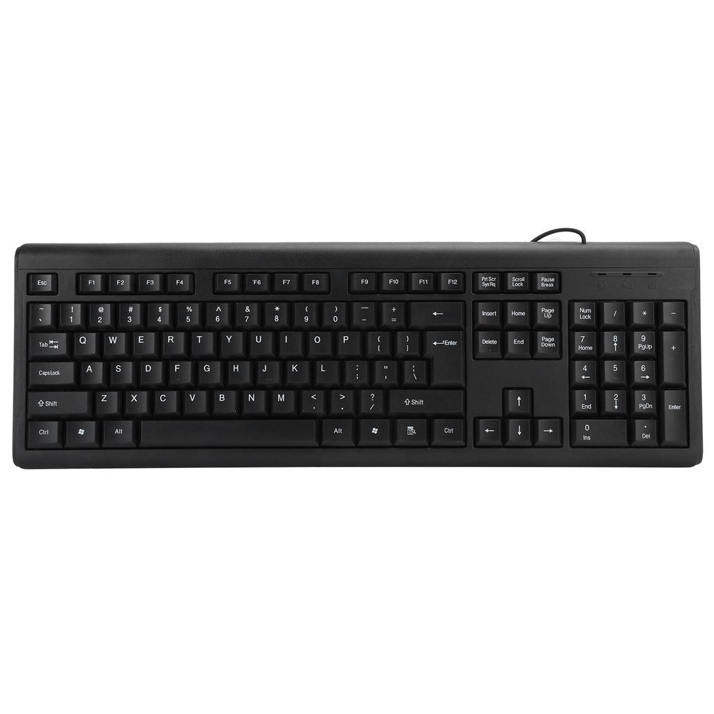 Computer Accessories USB Wired Keyboard USB Wired Keyboard 104 Keys Silent Business Mute Key Board PC Laptop Computer T15