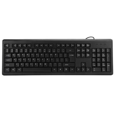 Kabelová USB klávesnice 104 kláves Tichá firemní klávesnice s tlumením zvuku pro PC a notebook T15