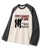 TI.GLAKE Stop My Mind Oversized Raglan Long Sleeve T-Shirt 5 Colors