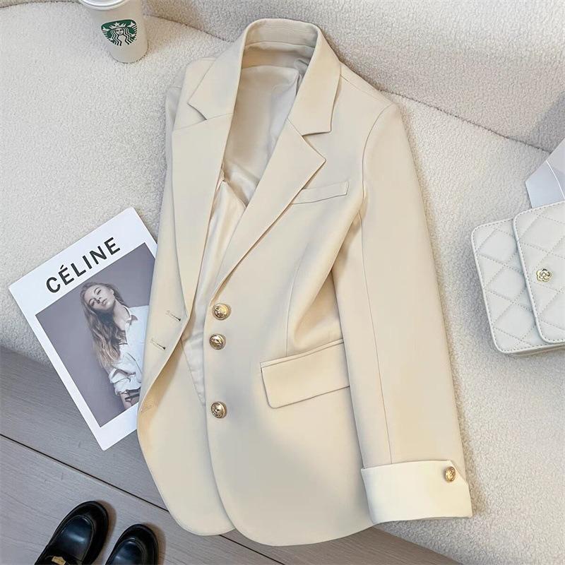 White blazer women's spring new casual temperament celebrity high-end fashion suit