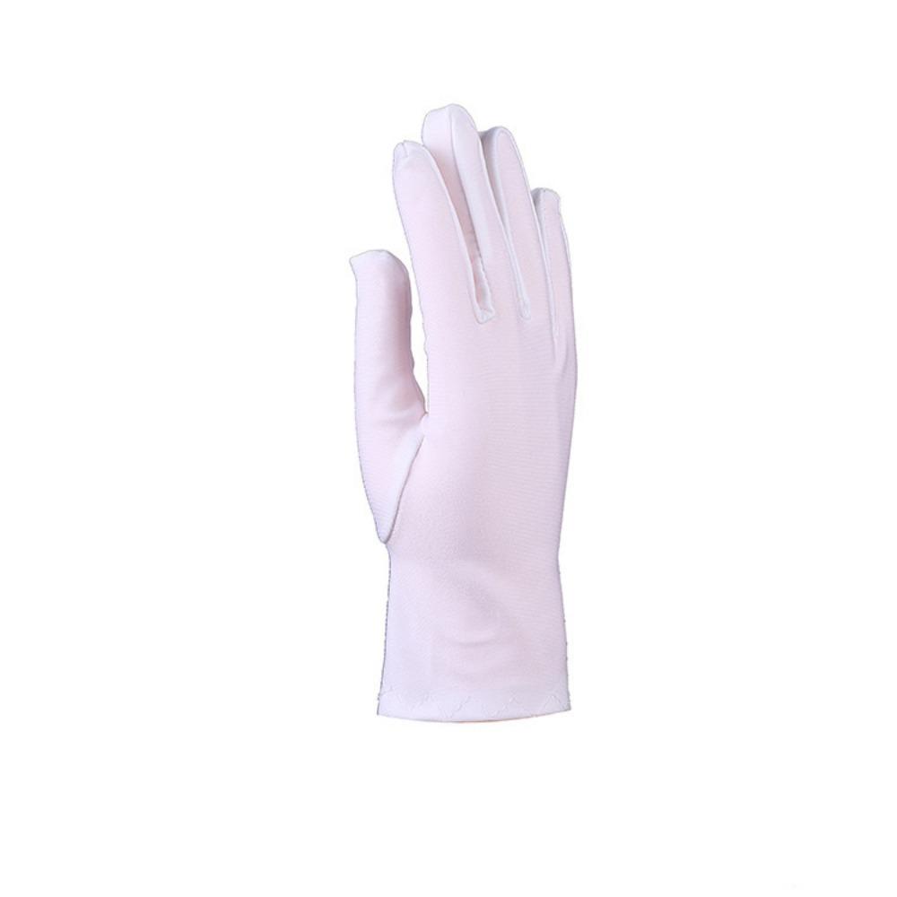 Spring and Autumn Thin Black and White High-quality Elastane Sunscreen High Elastic and Enlarged Boutique Men's Sports Etiquette Sunscreen Gloves